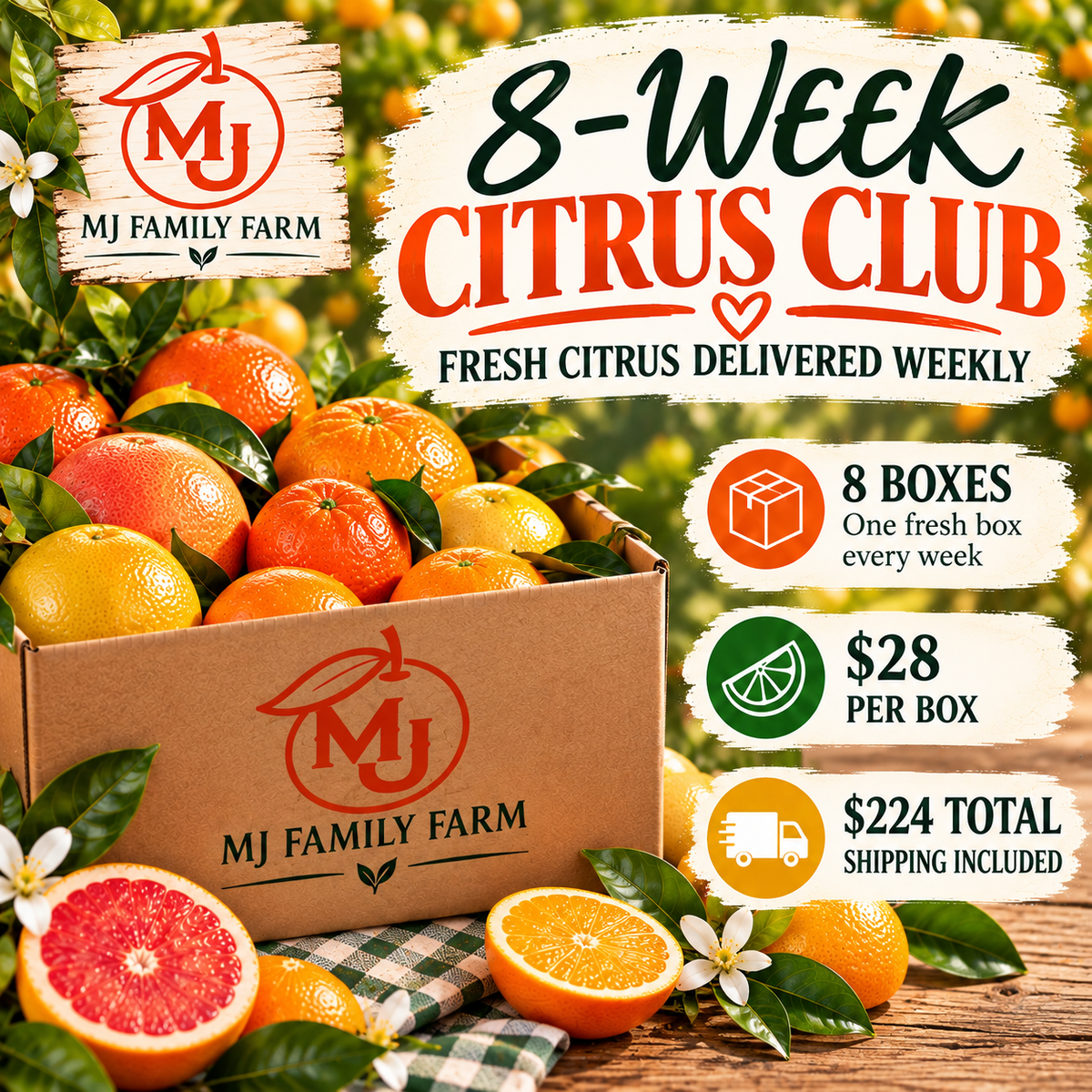 MJ Family Farm 8-Week Citrus Club